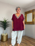 🔥 Sale No Return - Felicity Plain Cream Tulip Pants