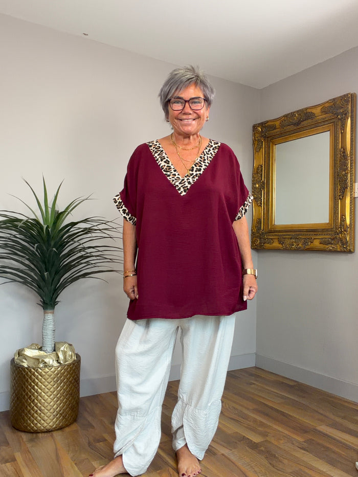 🔥 Sale No Return - Felicity Plain Cream Tulip Pants