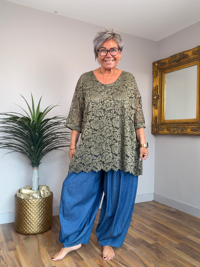 🔥 Sale No Return - Lily Lace Top (several colours available)