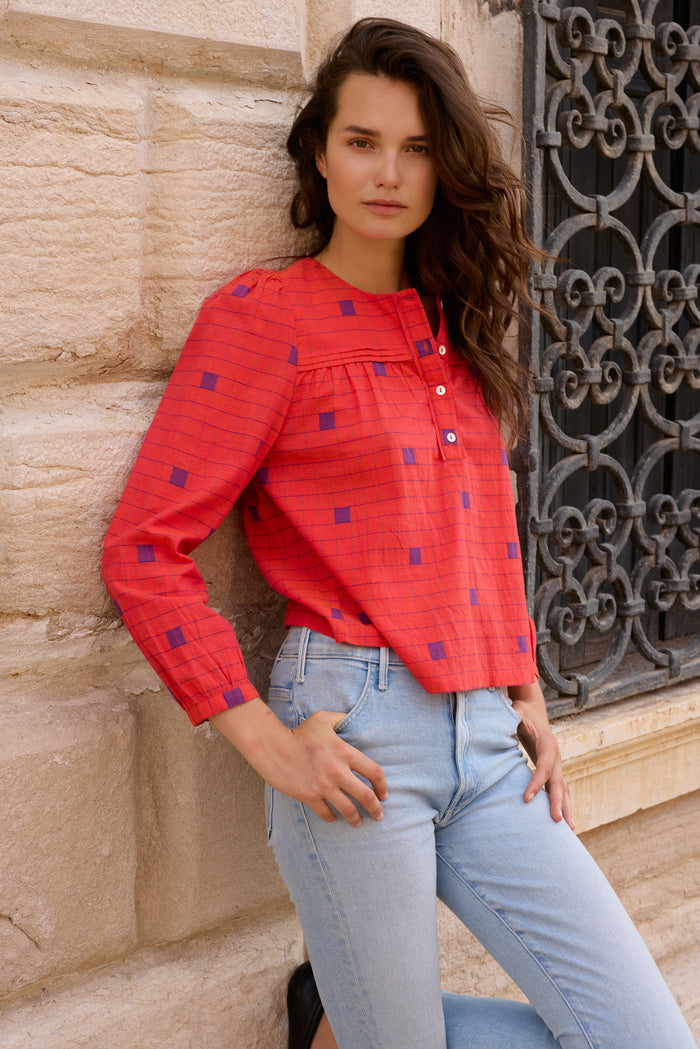 Sansa Top- Samur Red