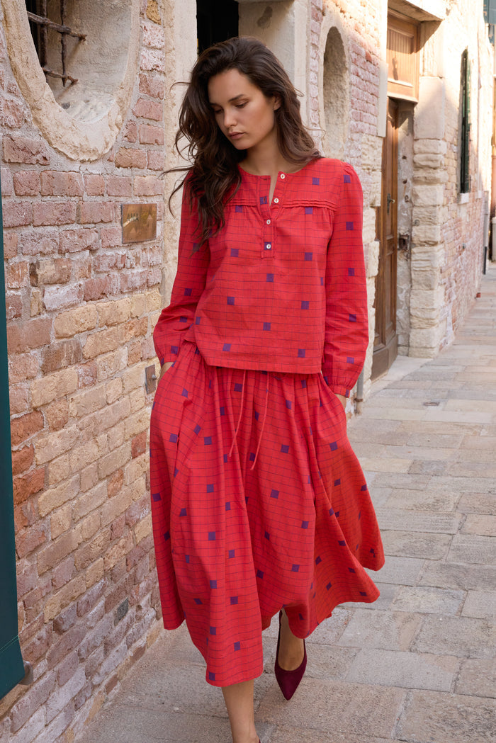 Sansa Top- Samur Red