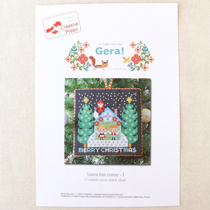 Santa Has Come (I) Cross Stitch Pattern-Stitched Modern