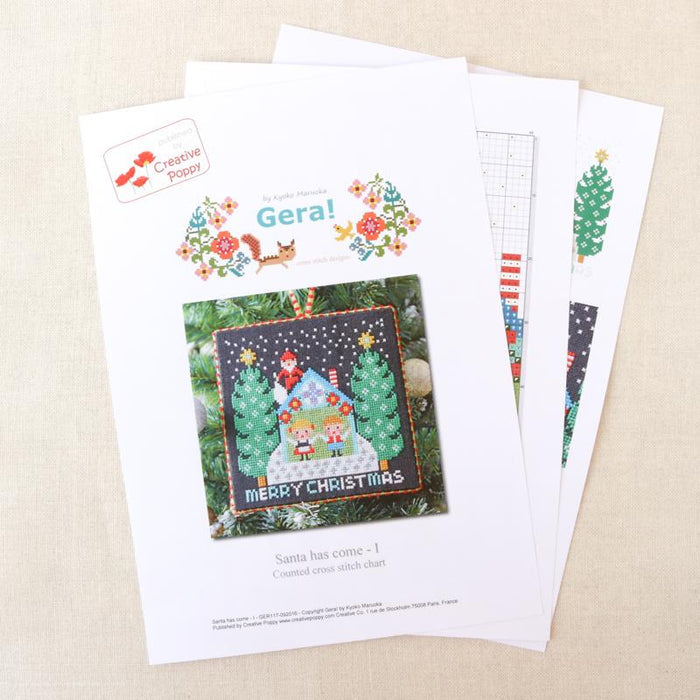 Santa Has Come (I) Cross Stitch Pattern-Stitched Modern