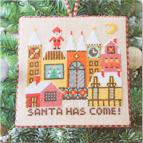 Santa Has Come (II) Cross Stitch Pattern-Stitched Modern