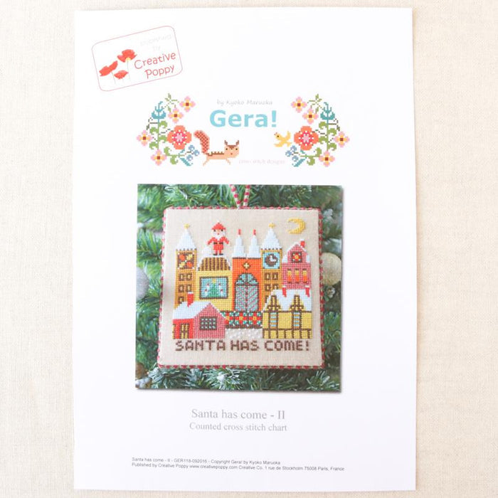 Santa Has Come (II) Cross Stitch Pattern-Stitched Modern