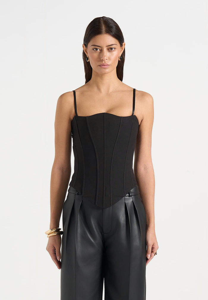 scarlett-tailored-lace-up-corset-black
