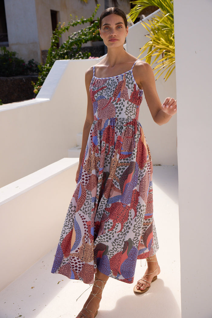 Scarlett Dress- Nautilus Coral