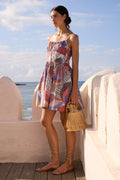 Scarlett Mini Dress- Nautilus Coral