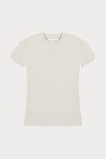 SCULPTING STRETCH EMBLEM BABY TEE - BONE