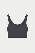 SCULPTING STRETCH EMBLEM SPORTS BRA - MIDNIGHT GREY