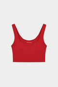 SCULPTING STRETCH EMBLEM SPORTS BRA - RED
