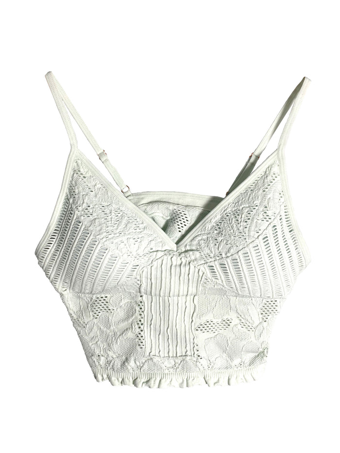 Seamless Jacquard Bralette Desert Rose image 3