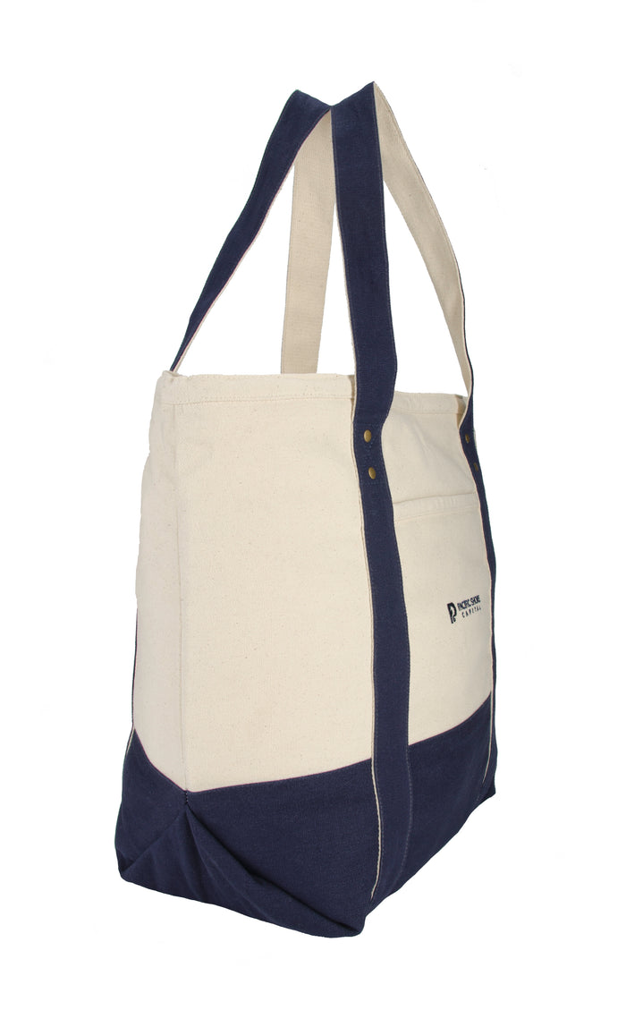 Seaside Zippered Cotton Tote