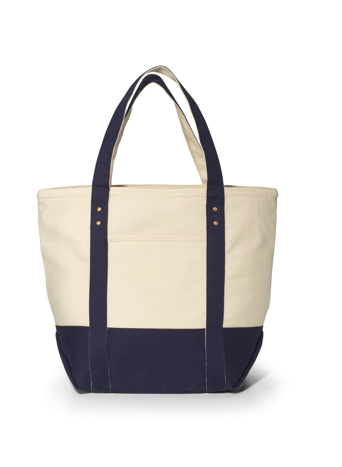 Seaside Zippered Cotton Tote