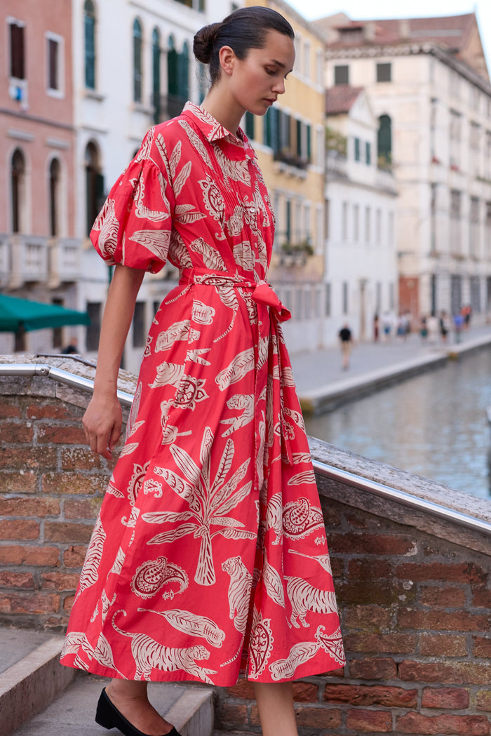 Serena Dress- Bengal Brick