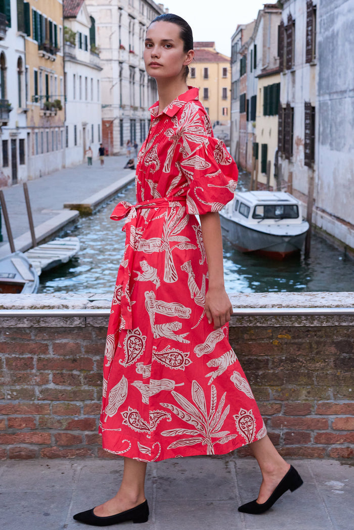 Serena Dress- Bengal Brick