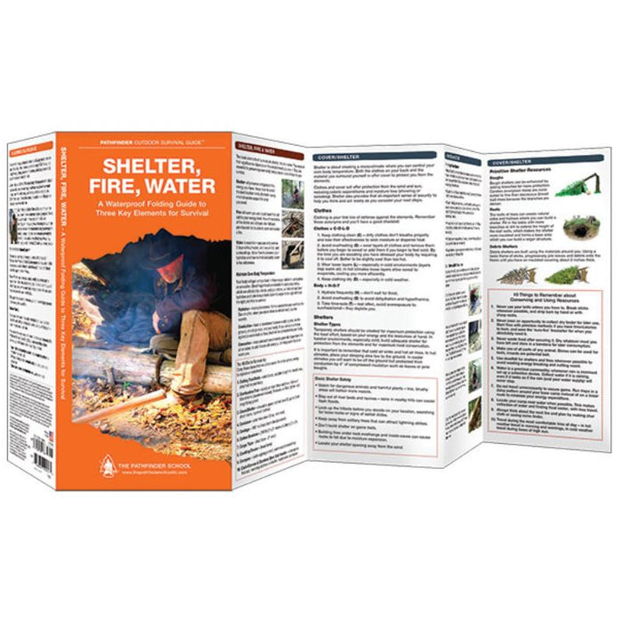 Shelter, Water, Fire Guide (Laminated)