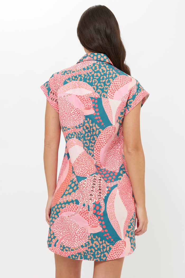 Shirt Dress Mini- Nautilus Navy
