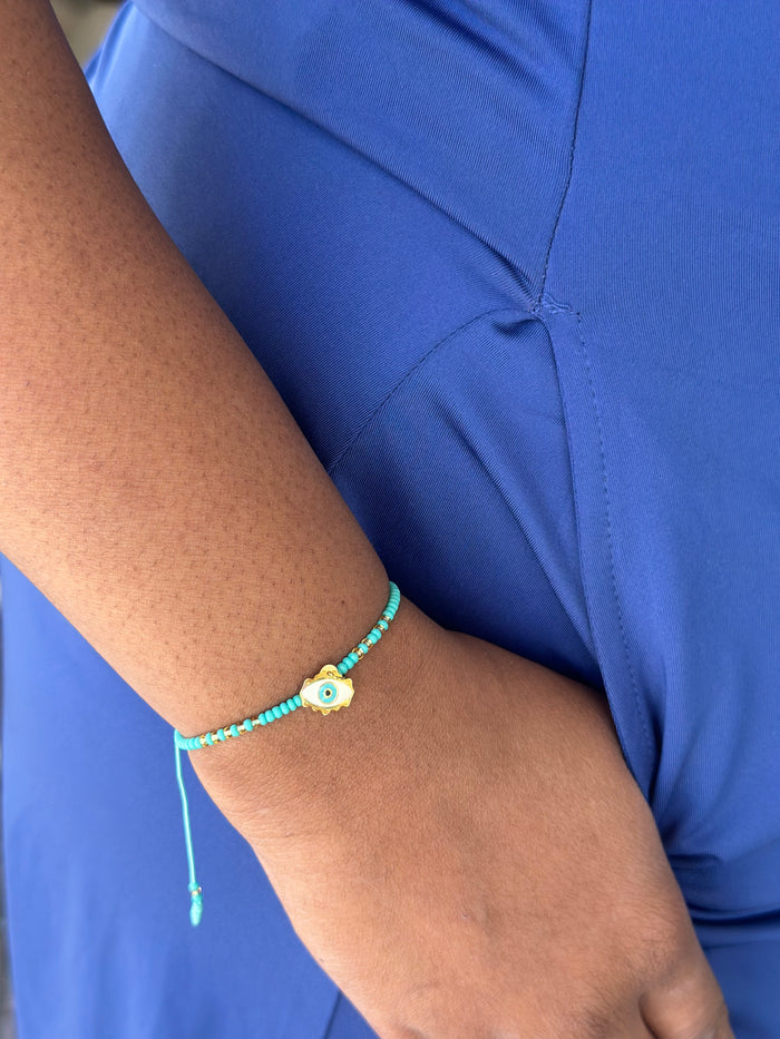 turquoise pull bracelet