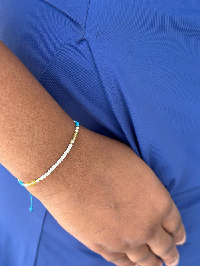 beaded pull bracelet