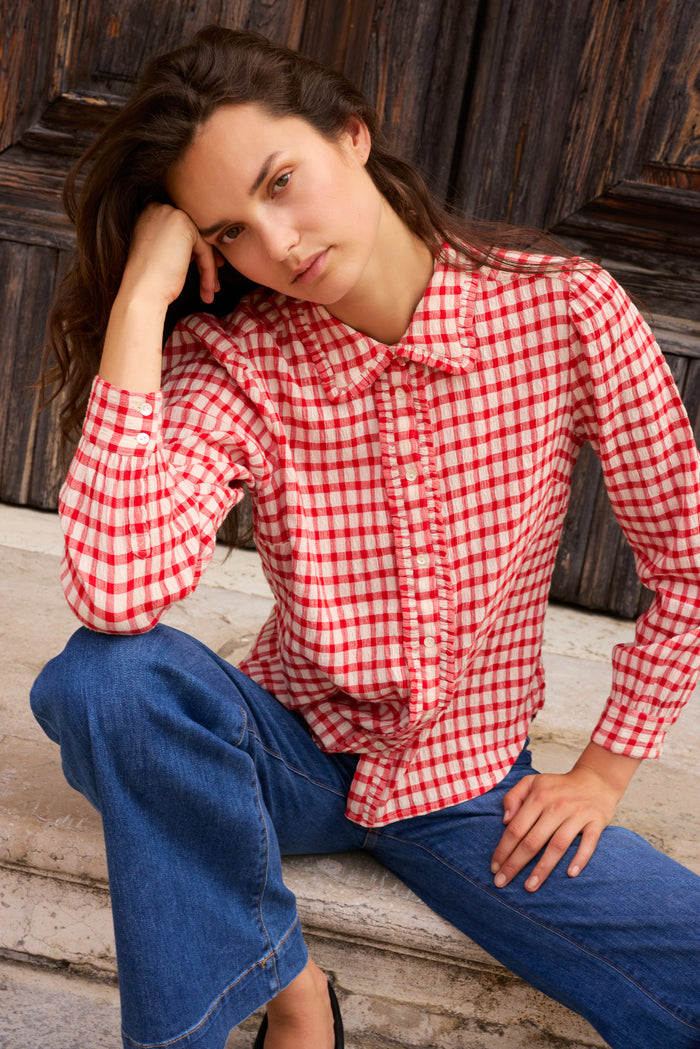 Sigrid Blouse- Antwerp Red