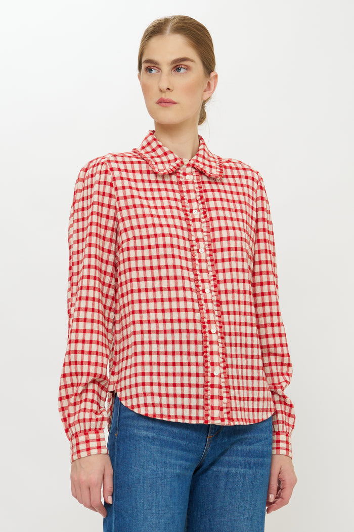 Sigrid Blouse- Antwerp Red