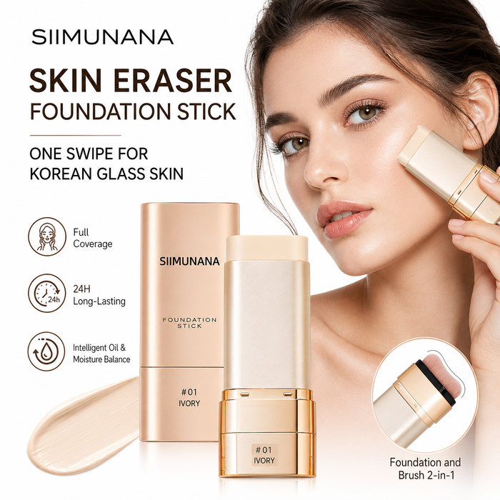 Foundation stick for contouring with creamy blendable texture