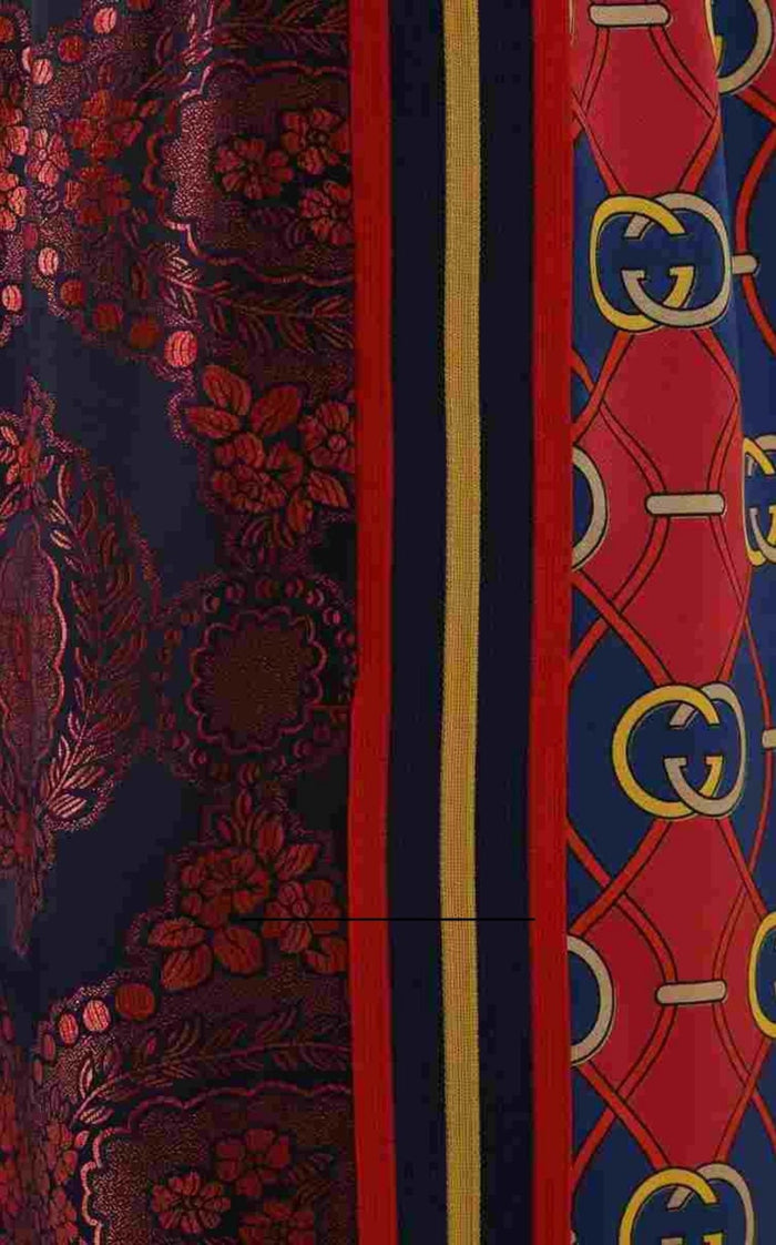 Gucci Silk Spice Blue Twill Trouser Jogger Pants - Runway Catalog