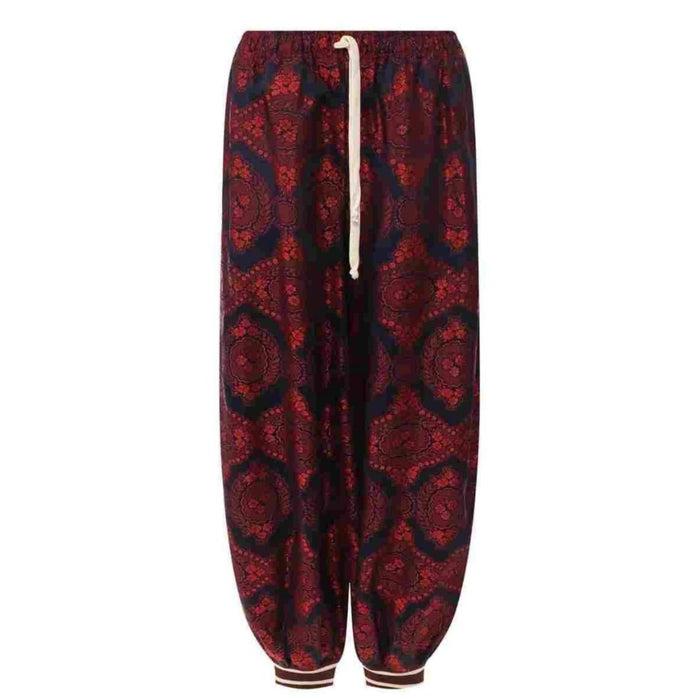 Gucci Silk Spice Blue Twill Trouser Jogger Pants - Runway Catalog