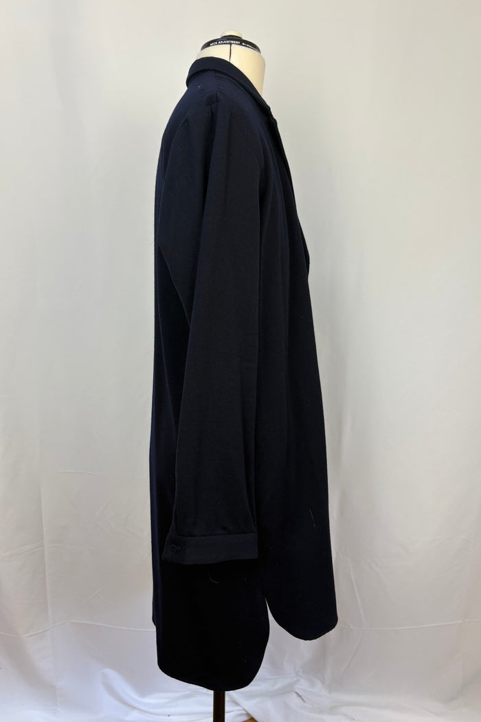 Simple Living Navy Longline Duster Jacket