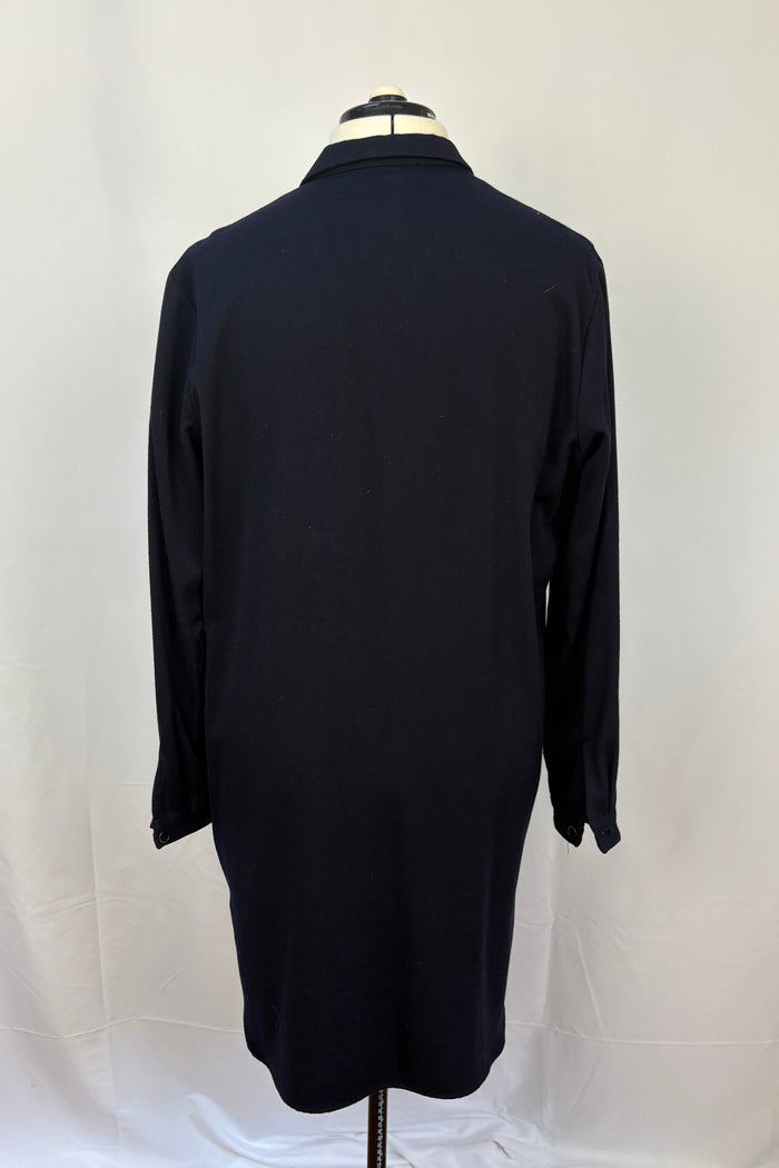 Simple Living Navy Longline Duster Jacket