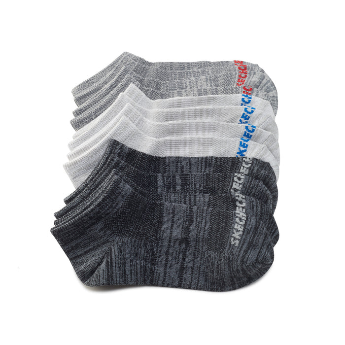 119806-05-SKECHERS_6_paires_de_bas_pour_enfants_-01-SKECHERS | 6 pairs of socks (size 7-8.5)-Kids Socks | Accessories-Skechers-Yellow Shoes