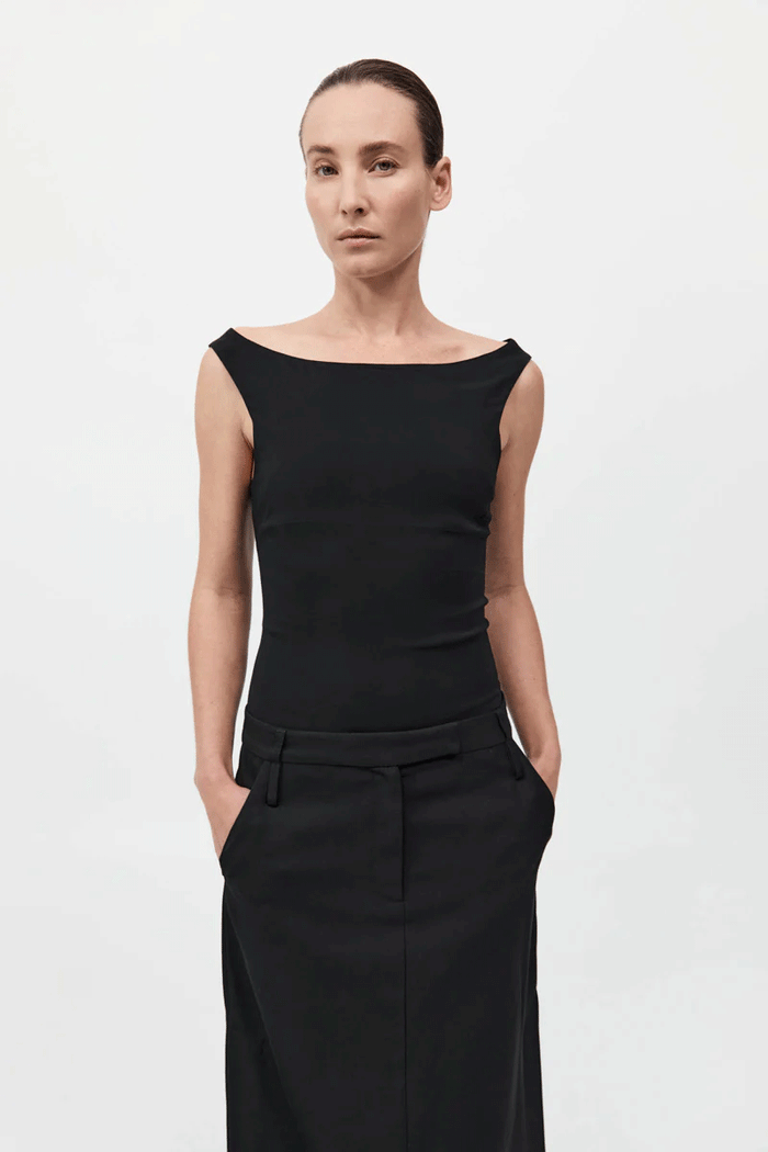 Slim Bateau Top - Black
