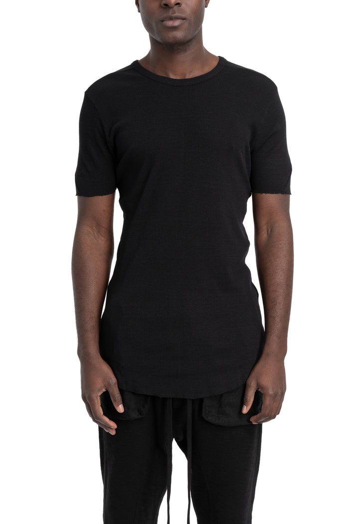 Thom Krom | SS26 - Slim rib t-shirt, Black MTS948