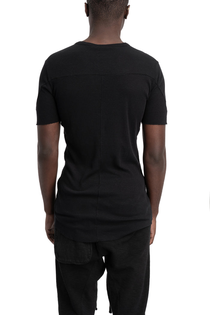 Thom Krom | SS26 - Slim rib t-shirt, Black MTS948