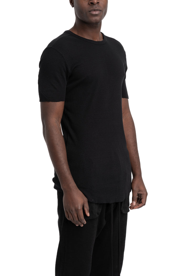 Thom Krom | SS26 - Slim rib t-shirt, Black MTS948