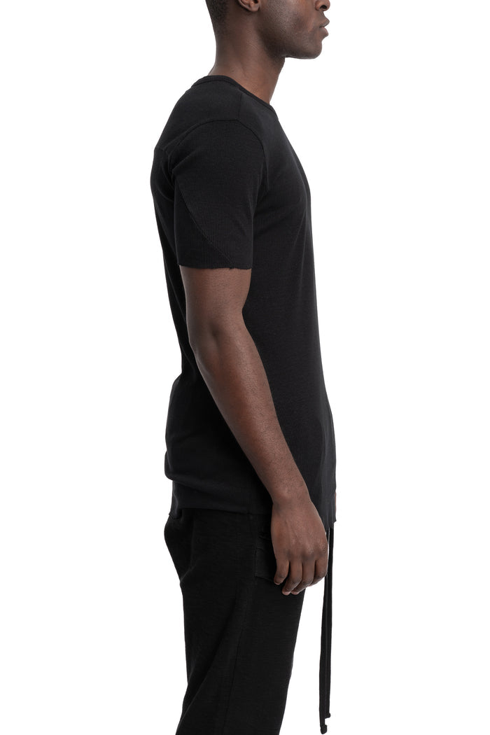 Thom Krom | SS26 - Slim rib t-shirt, Black MTS948