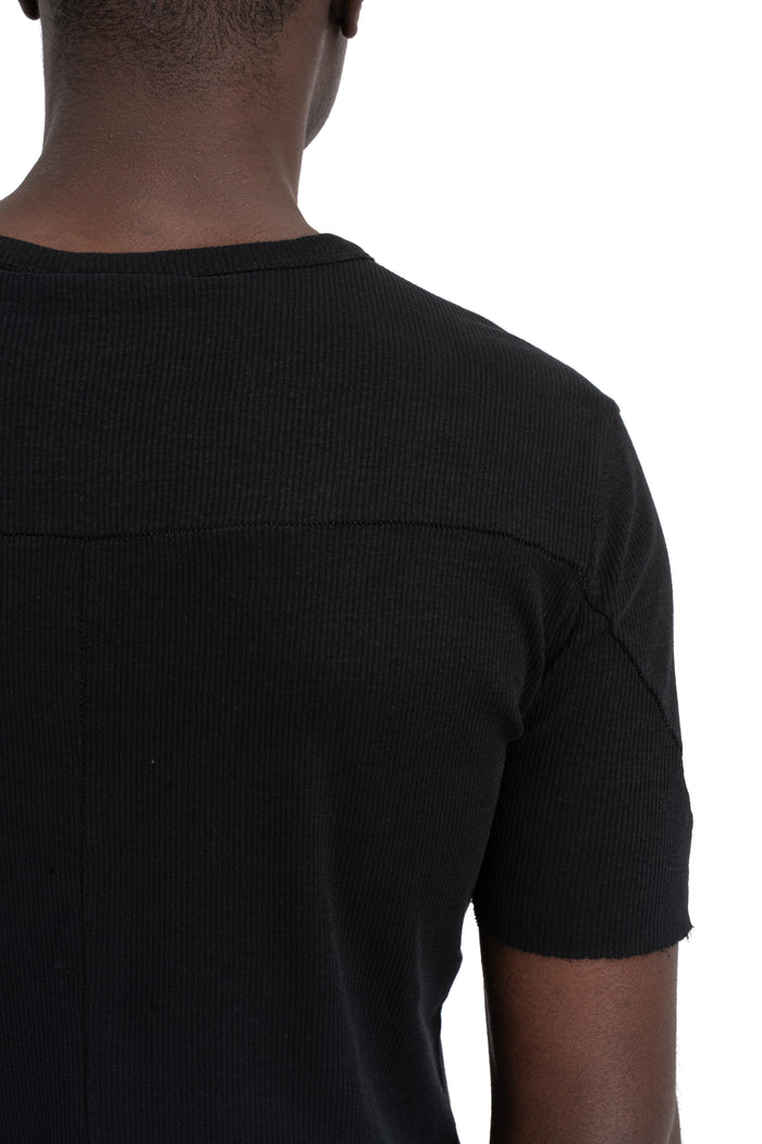 Thom Krom | SS26 - Slim rib t-shirt, Black MTS948
