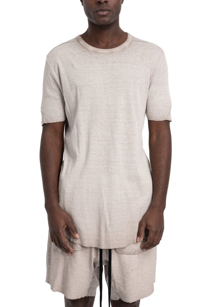 Thom Krom | SS26 - Slim rib t-shirt, Cold dye stone MTS948
