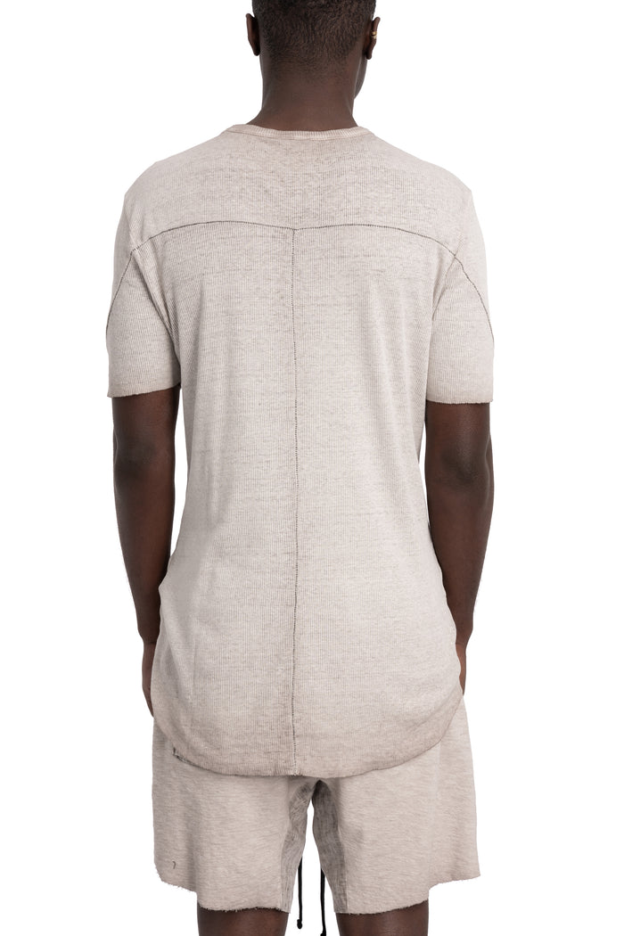 Thom Krom | SS26 - Slim rib t-shirt, Cold dye stone MTS948