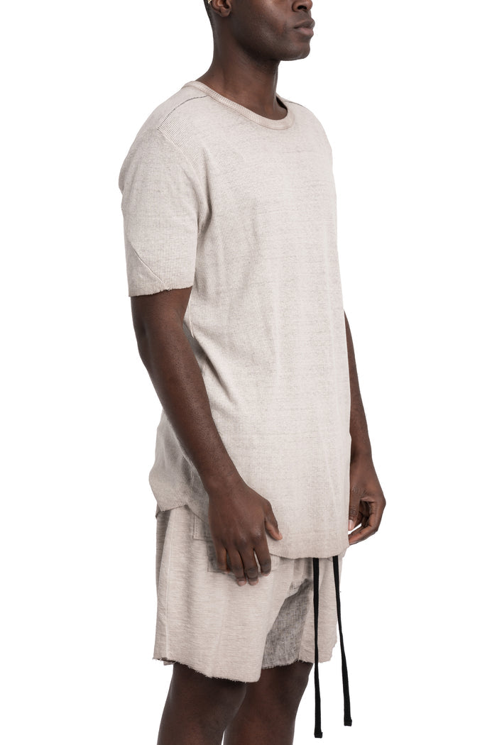 Thom Krom | SS26 - Slim rib t-shirt, Cold dye stone MTS948