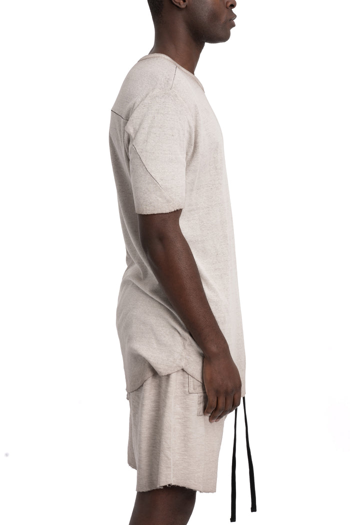 Thom Krom | SS26 - Slim rib t-shirt, Cold dye stone MTS948