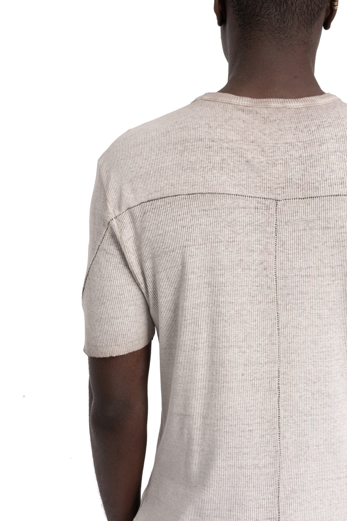 Thom Krom | SS26 - Slim rib t-shirt, Cold dye stone MTS948
