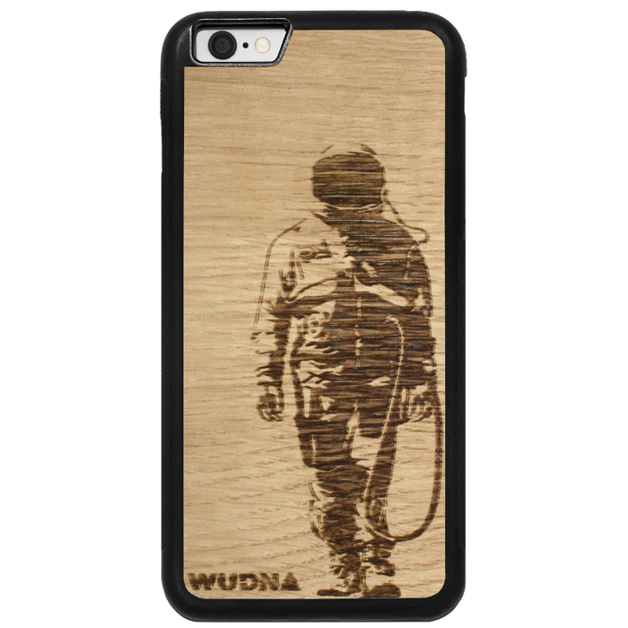 Slim Wooden Phone Case | Banksy Astronaut