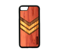 Slim Wooden Phone Case | Geometric Arrow Inlays