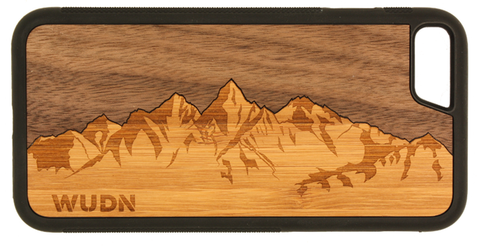 Slim Wooden Phone Case | Sawtooth Mountains Traveler