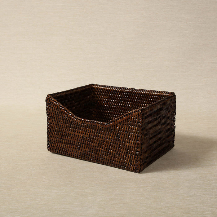 Small rattan file holder