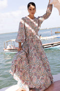 Smocked Waist Crew Neck Maxi- Tupi Teal