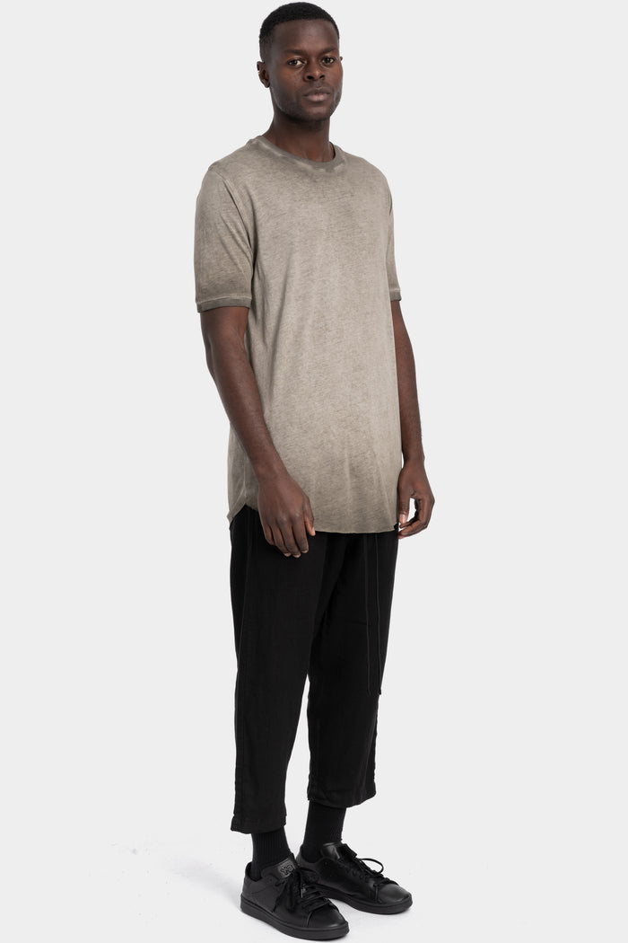 Thom Krom | SS26 - Soft cotton blend t-shirt, Cold dyed olive MTS937
