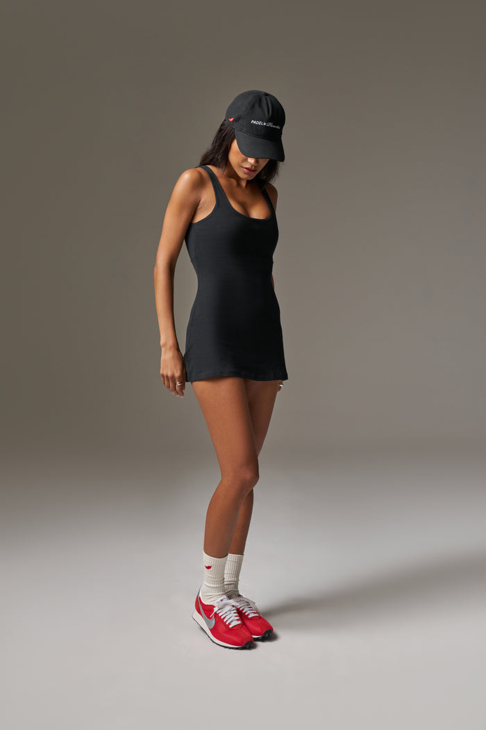 SOFT TOUCH SKORT DRESS - BLACK